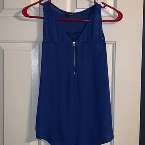 Express half zip blouse